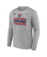 Men's Steel Florida Panthers 2024 Eastern Conference Champions Locker Room Long Sleeve T-Shirt