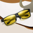 Фото #11 товара DUCO Мужские и женские поляризованные антибликовые очки для ночного вождения HD желтые очки для вождения ночного видения 2217