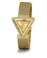 ფოტო #4 პროდუქტის Women's Gold-Tone Glitz Stainless Steel, Mesh Bracelet Watch, 34mm