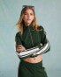 Фото #2 товара Miss Selfridge co-ord zip through jacket with piping detail in green