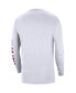 Фото #4 товара Men's White Alabama Crimson Tide Heritage Max 90 Long Sleeve T-shirt