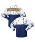 Фото #1 товара Women's Navy West Virginia Mountaineers Tie-Dye Long Sleeve Jersey T-shirt