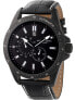Фото #1 товара Наручные часы Abingdon Co. women's Amelia Swiss GMT Black Leather Strap Watch 40mm.