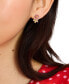 ფოტო #3 პროდუქტის Gold-Tone Mixed Cubic Zirconia Fleurette Double Stud Earrings
