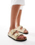 Birkenstock Arizona big buckle sandals in ecru nubuck 41 - фото #1