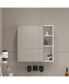 Mirror Cabinet and Separate Wall Mirror for Bathroom Space Saving and Storage