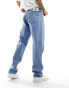 Calvin Klein Jeans co-ord 90's straight leg jeans in light wash Голубой, W36 - фото #4