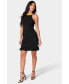 ფოტო #1 პროდუქტის Women's Pointelle Crochet Mini Halter Dress