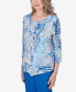 Фото #5 товара Women's Neptune Beach Seashell Embellished Top with Necklace