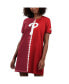Фото #1 товара Women's Red, Burgundy Philadelphia Phillies Ace Tie-Dye Sneaker Dress