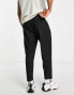 Pull&Bear tailored trouser in black