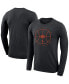 Men's Black Florida Gators Basketball Icon Legend Performance Long Sleeve T-shirt