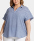 Фото #1 товара Plus Size Becky Short Sleeved Blouse