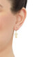 ფოტო #2 პროდუქტის Polished & Textured Pineapple Dangle Drop Earrings in 10k Gold