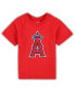 ფოტო #1 პროდუქტის Toddler Boys and Girls Red Los Angeles Angels Team Crew Primary Logo T-shirt