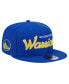 Фото #1 товара Men's Royal Golden State Warriors Evergreen Script Side Patch 9FIFTY Snapback Hat