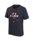 ფოტო #2 პროდუქტის Big Boys Navy Houston Texans 2023 AFC South Division Champions Trophy Collection T-shirt