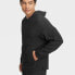Фото #2 товара Men's Textured Fleece Hoodie - All in Motion Black XL