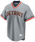 Фото #3 товара Men's Gray Detroit Tigers Road Cooperstown Collection Team Jersey