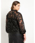 Фото #2 товара Plus Size Lace Top - 20, Totally Black