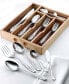 Фото #6 товара Сервировка стола столовые приборы Hampton Forge Lace Frosted 54 Piece Set with Wood Caddy, Service for 8