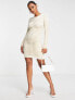 Фото #1 товара SNDYS ruched mini dress in cream