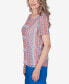 Фото #3 товара Women's Neptune Beach Textured Stripe Top with Side Ruching