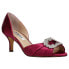 Фото #2 товара Nina Corrine Peep Toe Evening Pumps Womens Red Dress Casual CORRINE-WINE