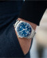 Фото #2 товара Наручные часы Stuhrling Original Quartz Watch, Silver Case, Black Dial, Genuine Leather Strap