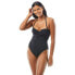 Фото #1 товара Kate Spade New York Bandeau One-Piece w/Underwire and Removable Strap Black XL