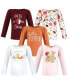 ფოტო #1 პროდუქტის Baby Girls Long Sleeve T-Shirts, Fall Pumpkin Spice