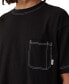 Фото #3 товара Men's Box Fit Pocket Crew Neck T-shirt