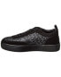 Christian Louboutin Happyrui Coated Canvas & Suede Sneaker Men's Black 41