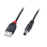 Фото #1 товара Lindy Adapter Cable USB A male - DC 5.5/2.1 mm male - 1.5 m - USB A - DC - USB 2.0 - Male/Male - Black