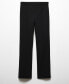 Фото #5 товара Women's Seam-Detail Straight-Fit Trousers