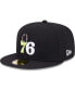 Фото #4 товара Men's Black Philadelphia 76ers Color Pack 59FIFTY Fitted Hat