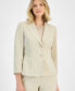 Фото #1 товара Two-Button Inset Jacket Extended-Tab Waist Pantsuit, Regular & Petite