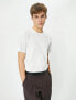 Фото #6 товара 4sam10035hk 000 Beyaz Erkek Pamuk Jersey Kısa Kollu Basic T-shirt