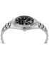 ფოტო #2 პროდუქტის Men's Date Superlative Stainless Steel Bracelet Watch 42mm