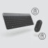 Фото #9 товара Беспроводная клавиатура Logitech MK470 Slim Combo - Полноразмерная (100%) - RF Wireless - QWERTY - Графит - В комплекте мышь