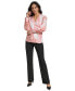 ფოტო #3 პროდუქტის Women's Long-Sleeve Printed V-Neck Blouse