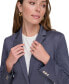 ფოტო #4 პროდუქტის Women's Notched-Collar One-Button Blazer