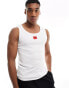 Hugo Bodywear red label edge tank top in white