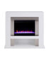 Arell Stainless Steel Color Changing Electric Fireplace