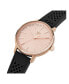 ფოტო #4 პროდუქტის Unisex Three Hand Code One Small Black Silicone Strap Watch 35mm