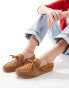 ASOS DESIGN Merit leather boat shoe in tan