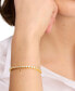 Gold-Tone Cubic Zirconia Heart Tennis Bracelet