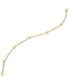 ფოტო #3 პროდუქტის Polished Bead Station Rolo Link Chain Bracelet in 10k Gold