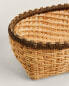 Фото #4 товара Long basket with contrast edge and handle