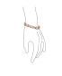 Statement Alternating Flower Oval CZ Synthetic White Opal Bracelet Rose Gold